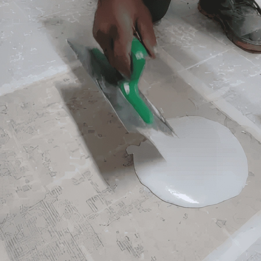 The renovation of the kitchen flooring -Renovation of a floor designed to last safely - Winkler Chimica